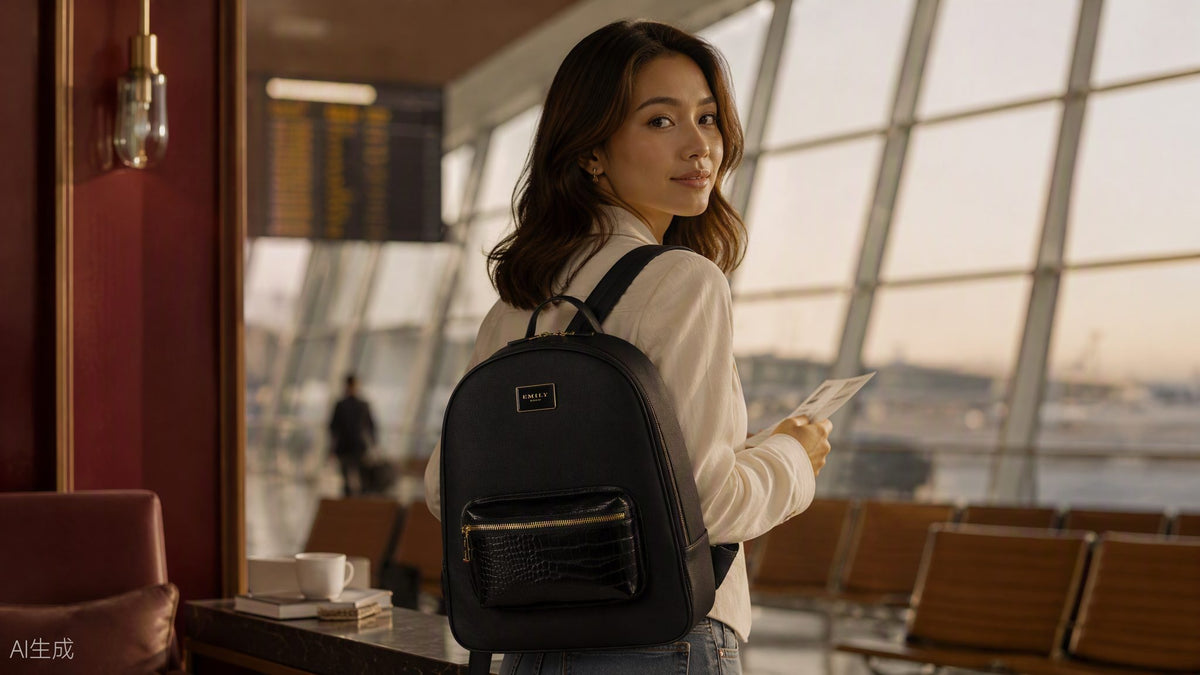 Sable Backpack — editorial lifestyle photo, Emily Loran PH