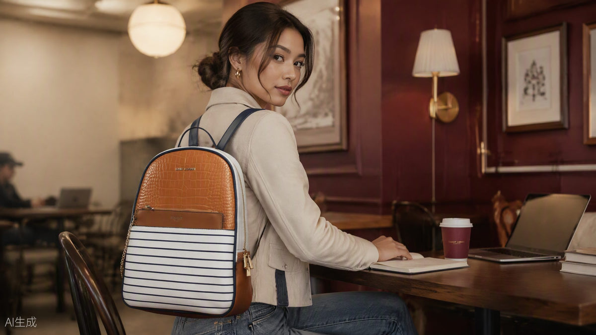 Marina Backpack — editorial lifestyle photo, Emily Loran PH
