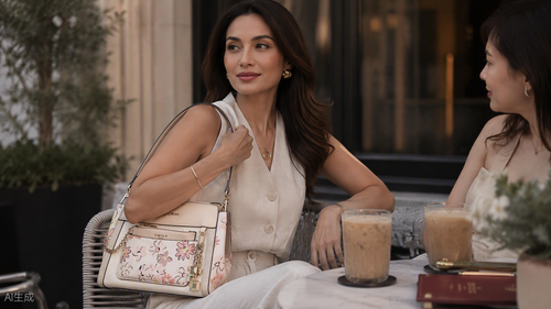 Amara Shoulder Bag — editorial lifestyle photo, Emily Loran PH