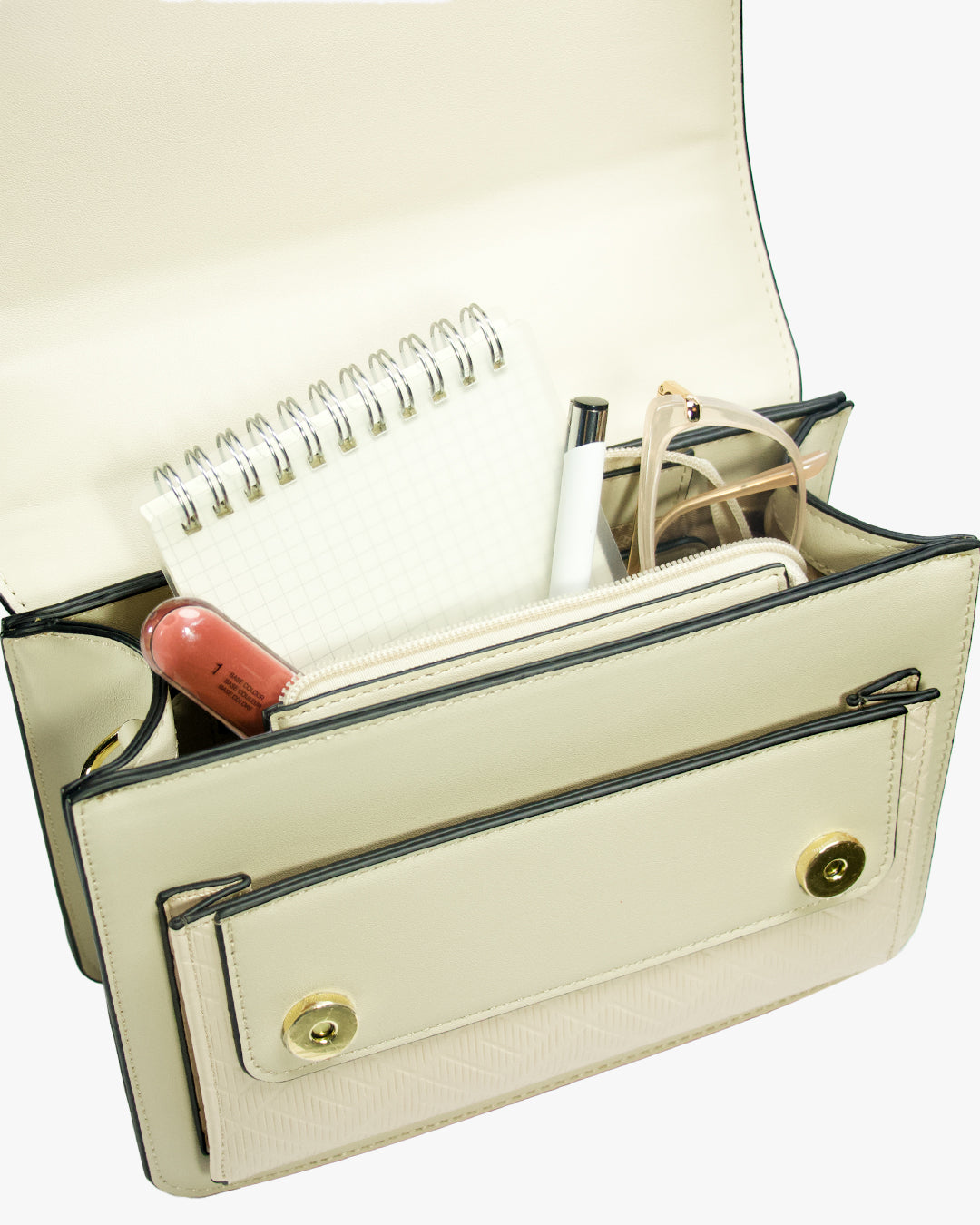 Elodie Satchel — Top-Handle Satchel — Beige colorway, catalogue image 5