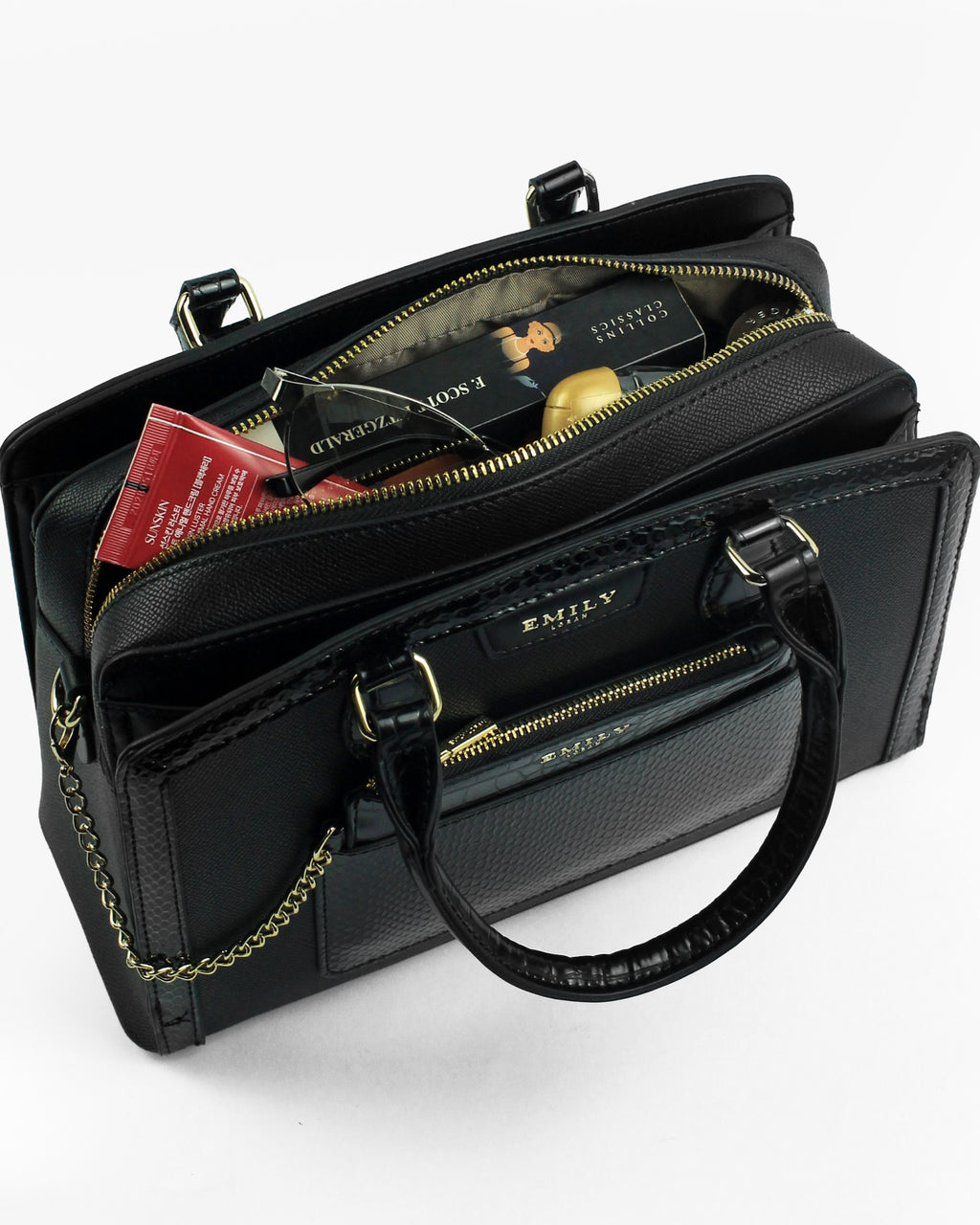 Fleur Satchel — Wildflower Satchel — Black colorway, catalogue image 5