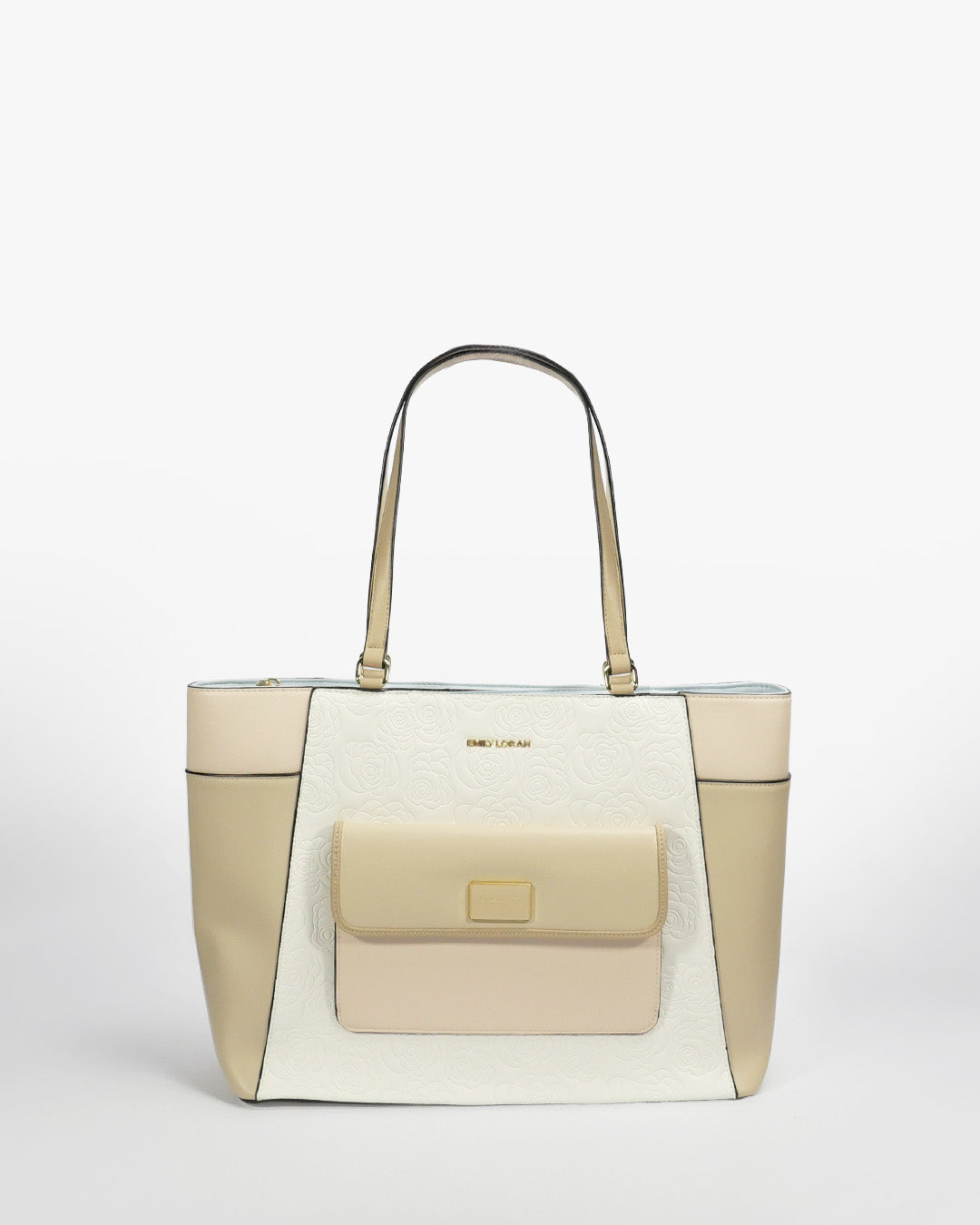 Ravenna Tote — Structured Shoulder Tote — White colorway, catalogue image 1