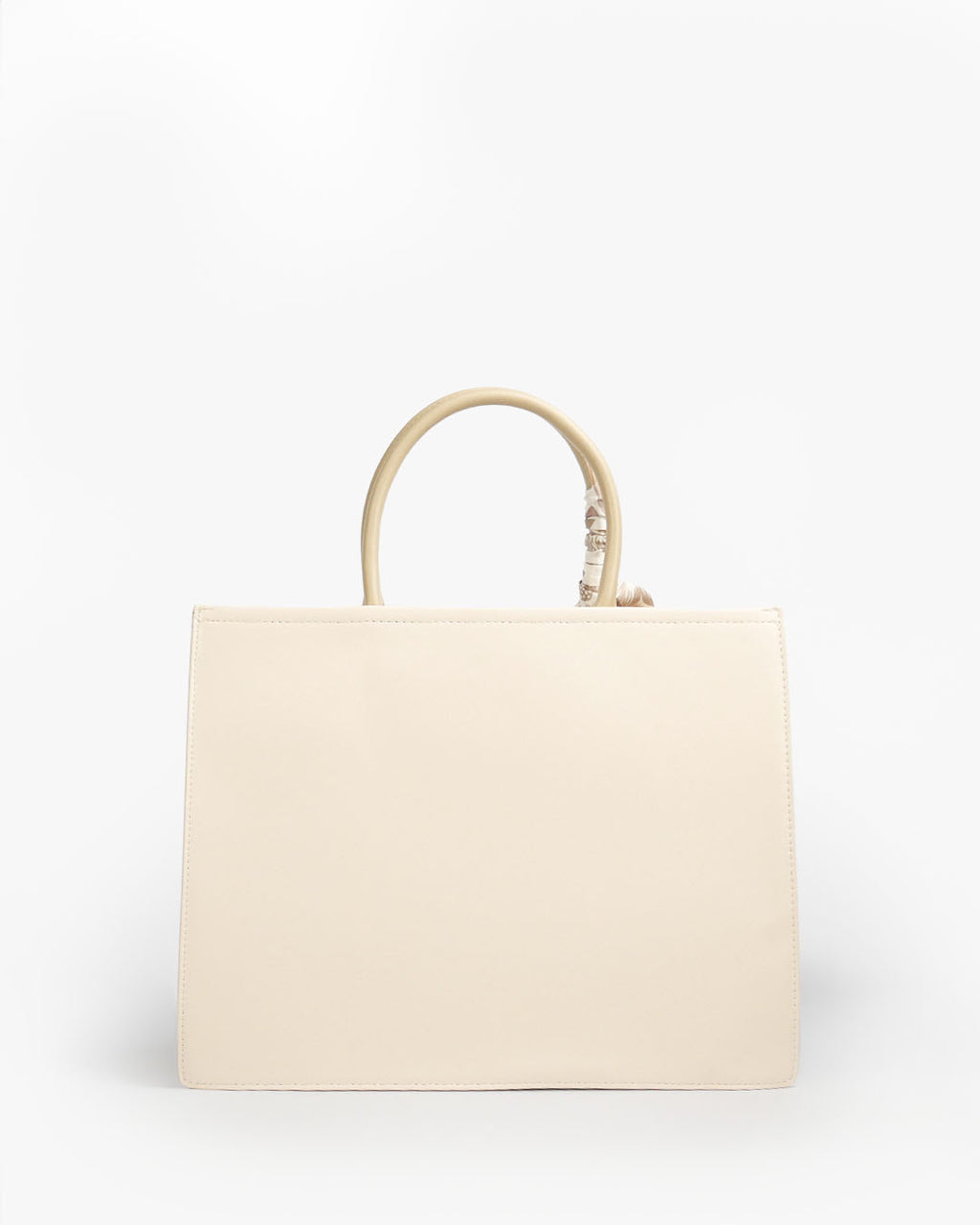 Ariana Tote — Structured Square Tote — Beige colorway, catalogue image 4