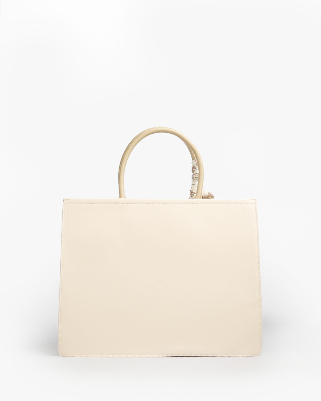 Ariana Tote — Structured Square Tote — Beige colorway, catalogue image 4