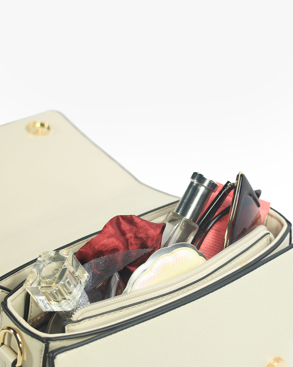 Mirabel Satchel — Flap Satchel — Beige colorway, catalogue image 5