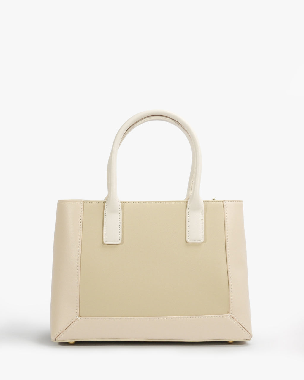 Rosette Tote — Structured Square Tote — Beige colorway, catalogue image 4