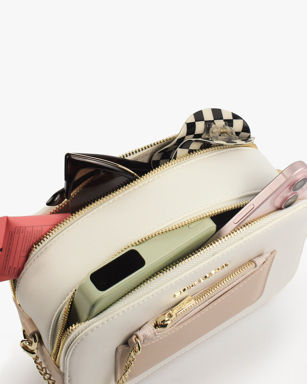 Selene Crossbody — Chain Crossbody — White colorway, catalogue image 5