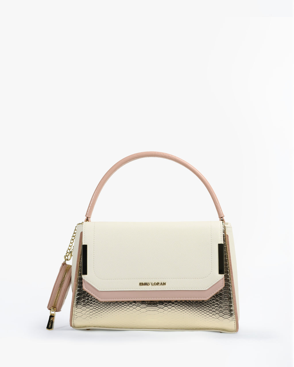 Sabrine Shoulder Bag — Flap Shoulder Bag — White colorway, catalogue image 1