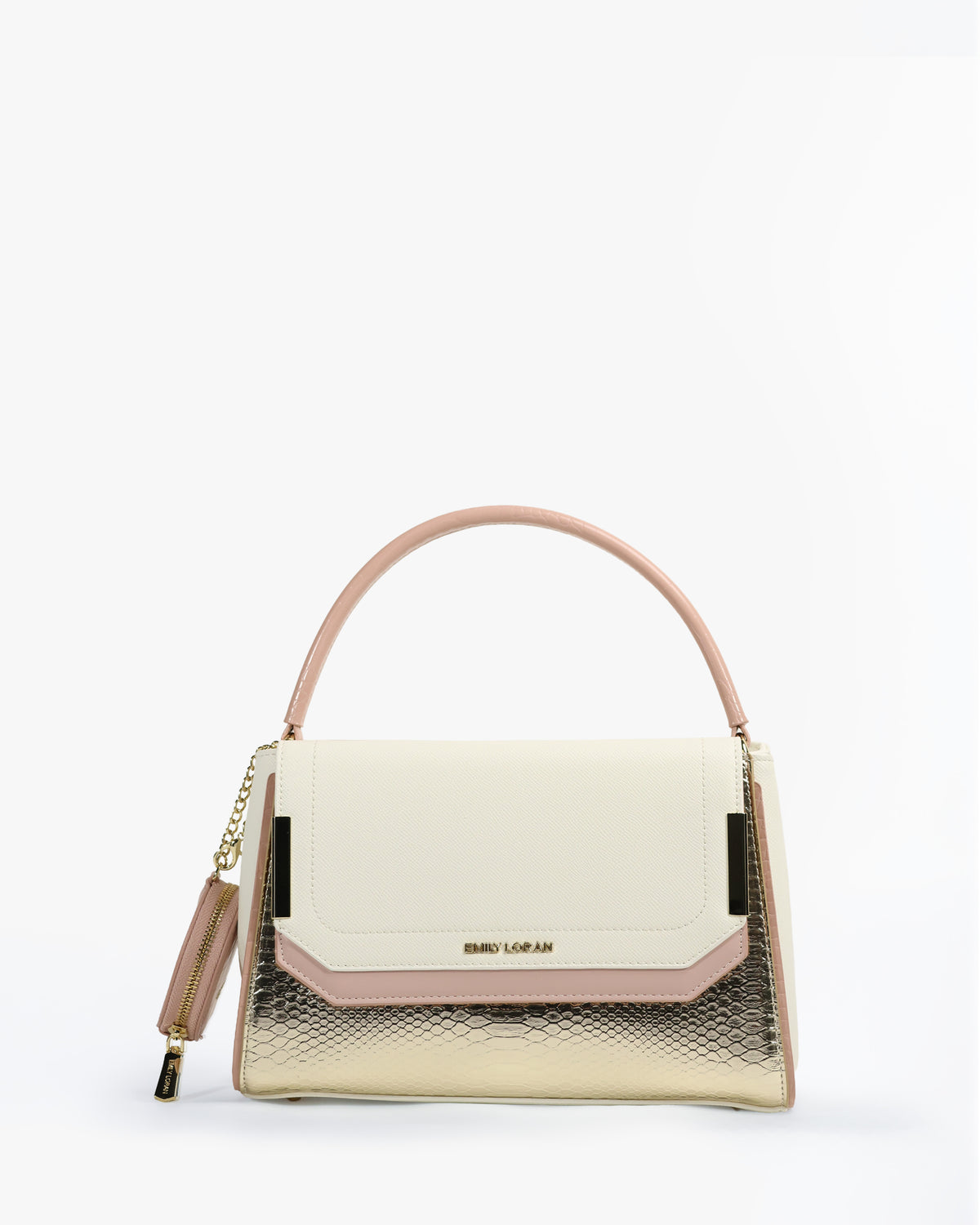 Sabrine Shoulder Bag — Flap Shoulder Bag — White colorway, catalogue image 1