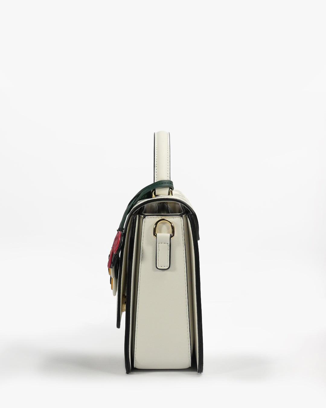 Mirabel Satchel — Flap Satchel — White colorway, catalogue image 3
