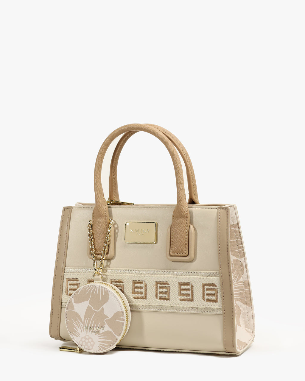 Lilia Mini Tote — Mini Structured Tote — Beige colorway, catalogue image 2