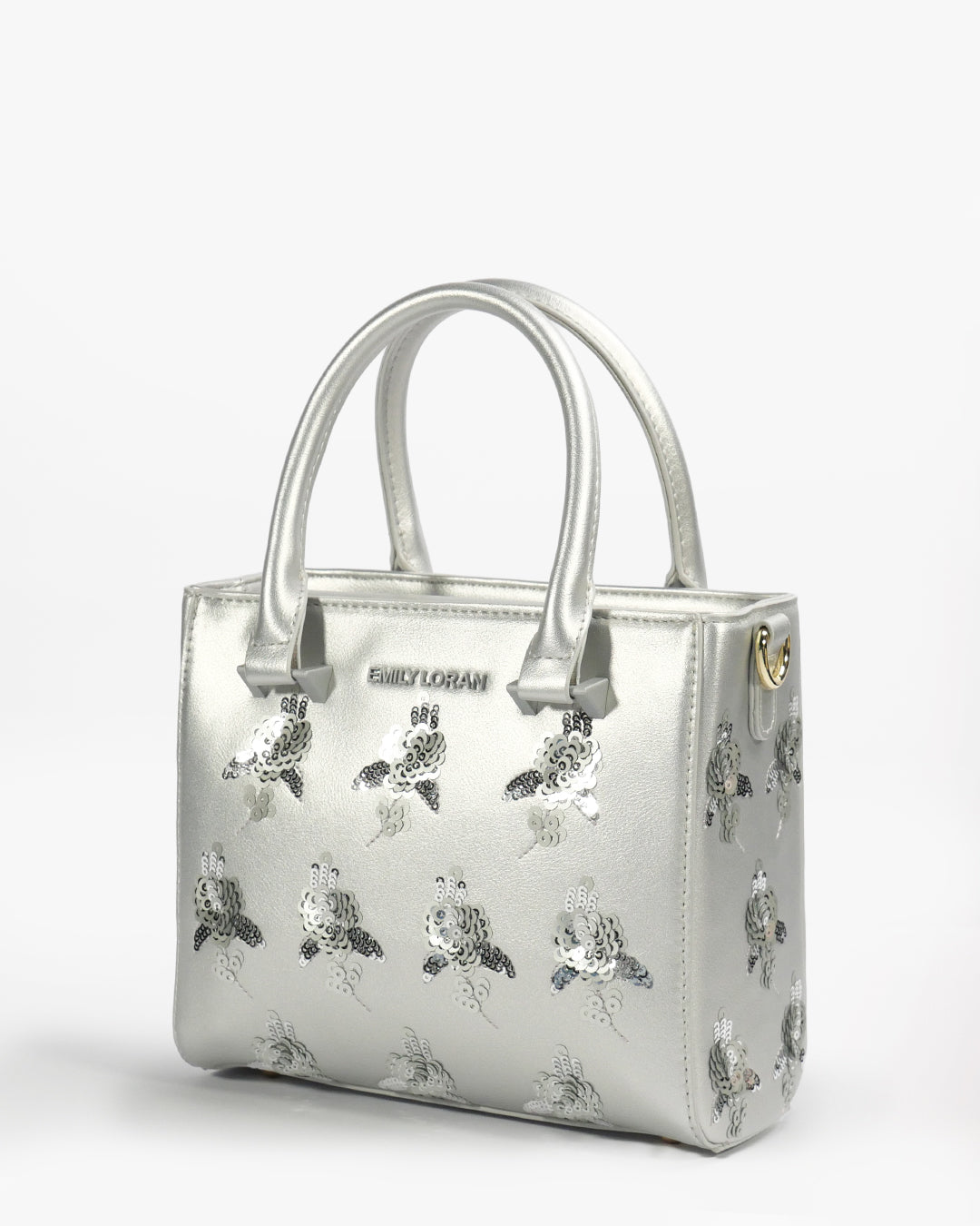 Lumina Mini Tote — Mini Bag — Silver colorway, catalogue image 2