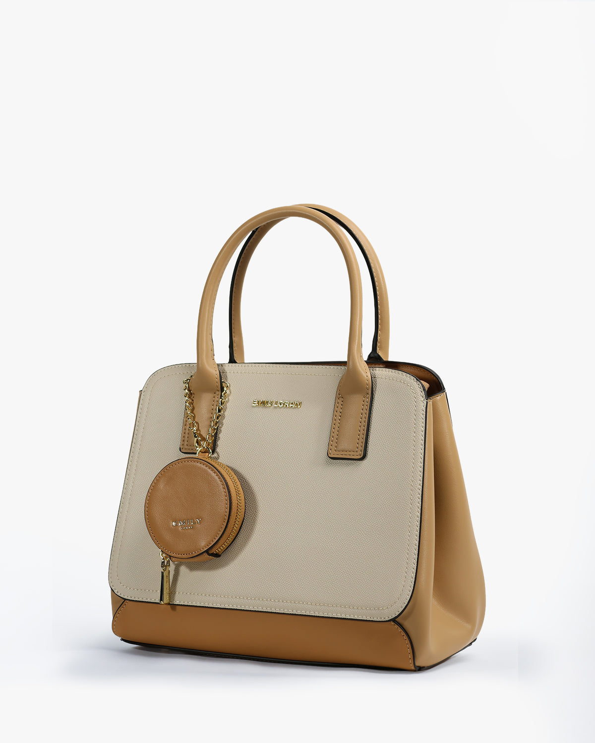 Carmela Satchel — Two-Tone Satchel — Beige colorway, catalogue image 2