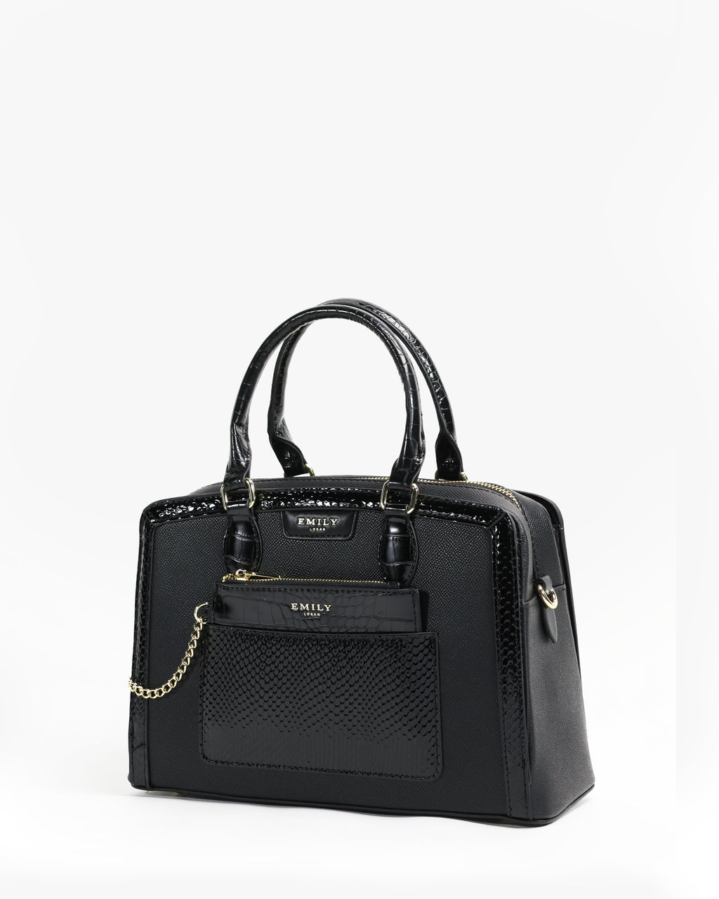 Fleur Satchel — Wildflower Satchel — Black colorway, catalogue image 2