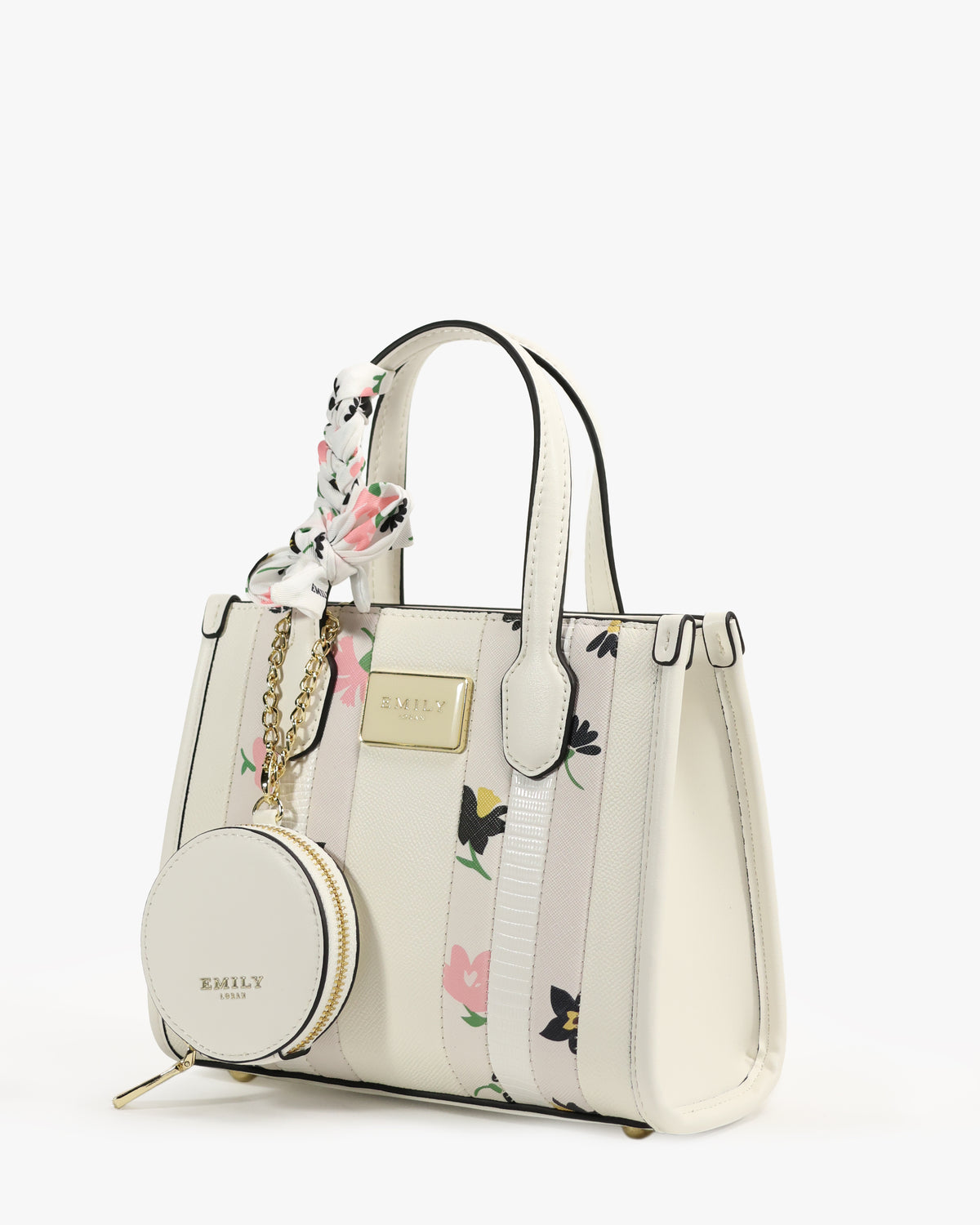 Poppy Tote — Small Boxy Tote — White colorway, catalogue image 2