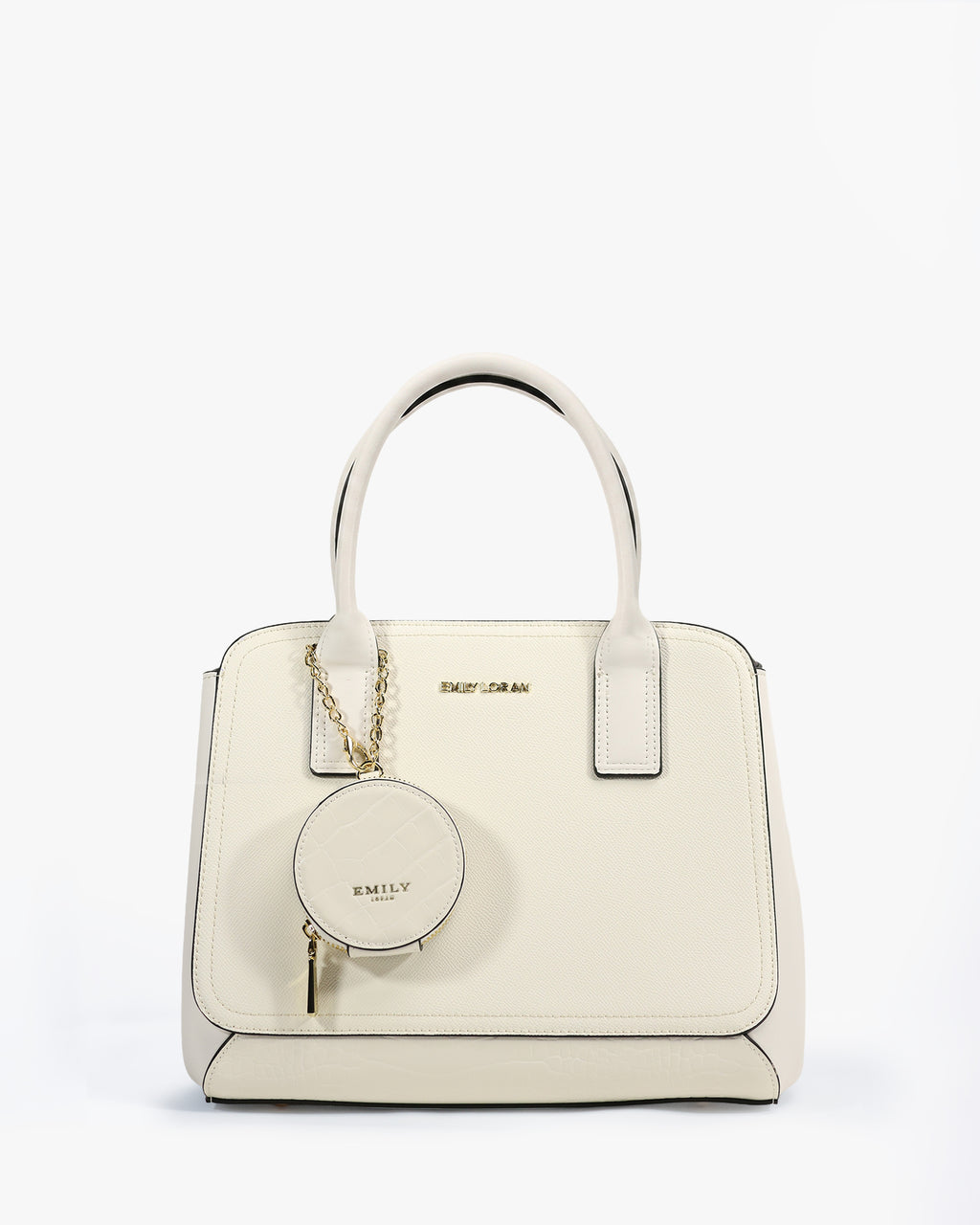 Carmela Satchel — Two-Tone Satchel — White colorway, catalogue image 1
