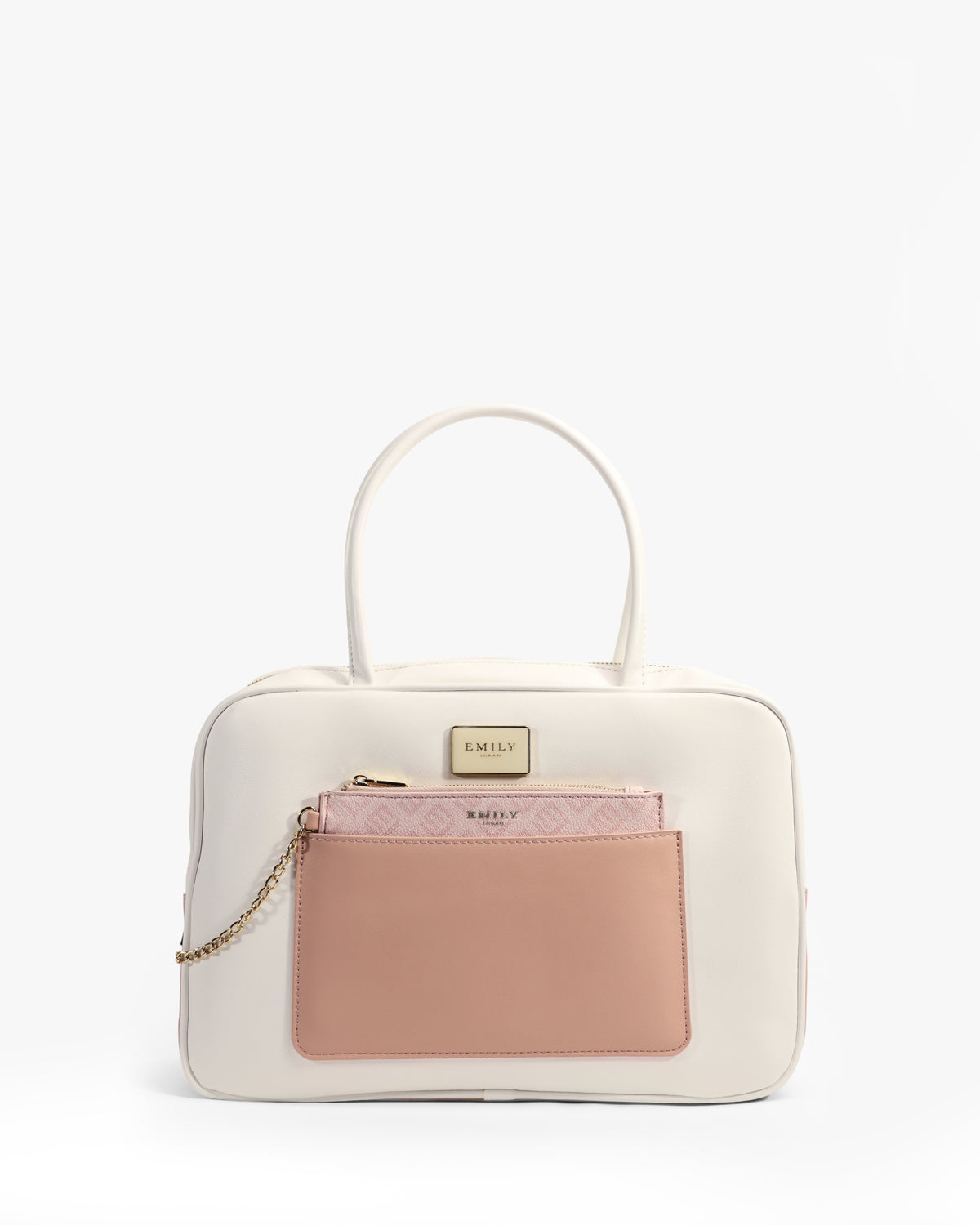 Annelise Boston — Boston Barrel Bag — White colorway, catalogue image 1