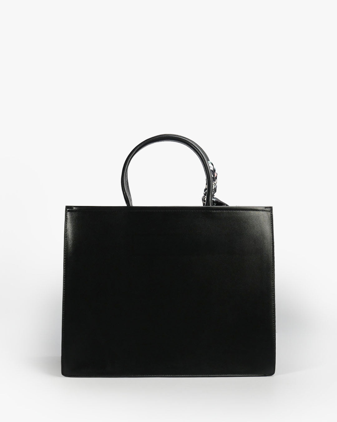 Ariana Tote — Structured Square Tote — Black colorway, catalogue image 4