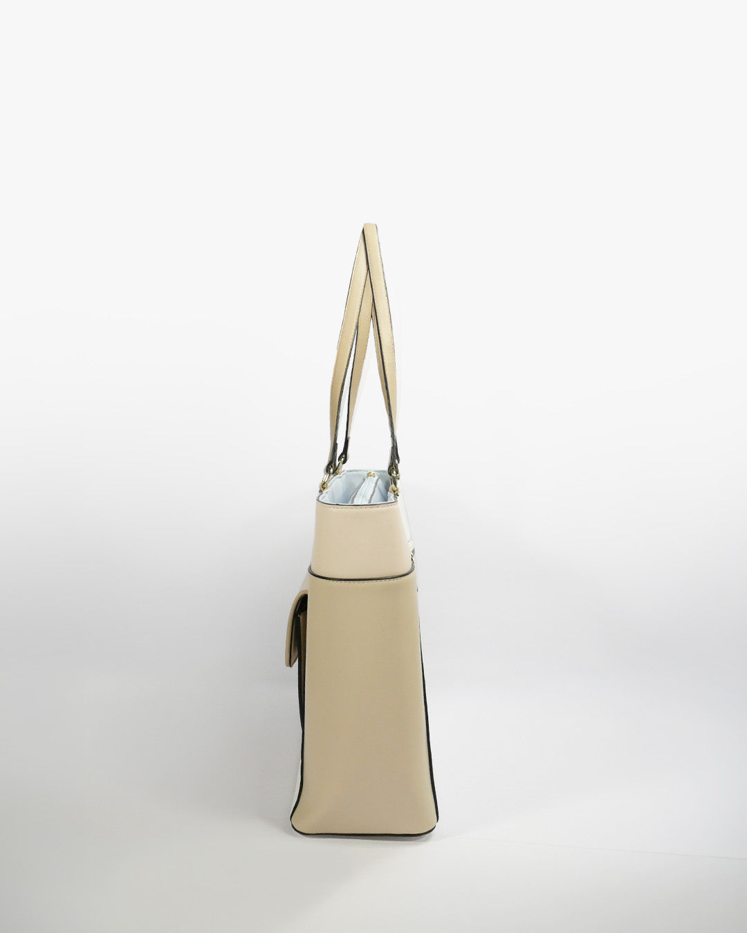Ravenna Tote — Structured Shoulder Tote — White colorway, catalogue image 3
