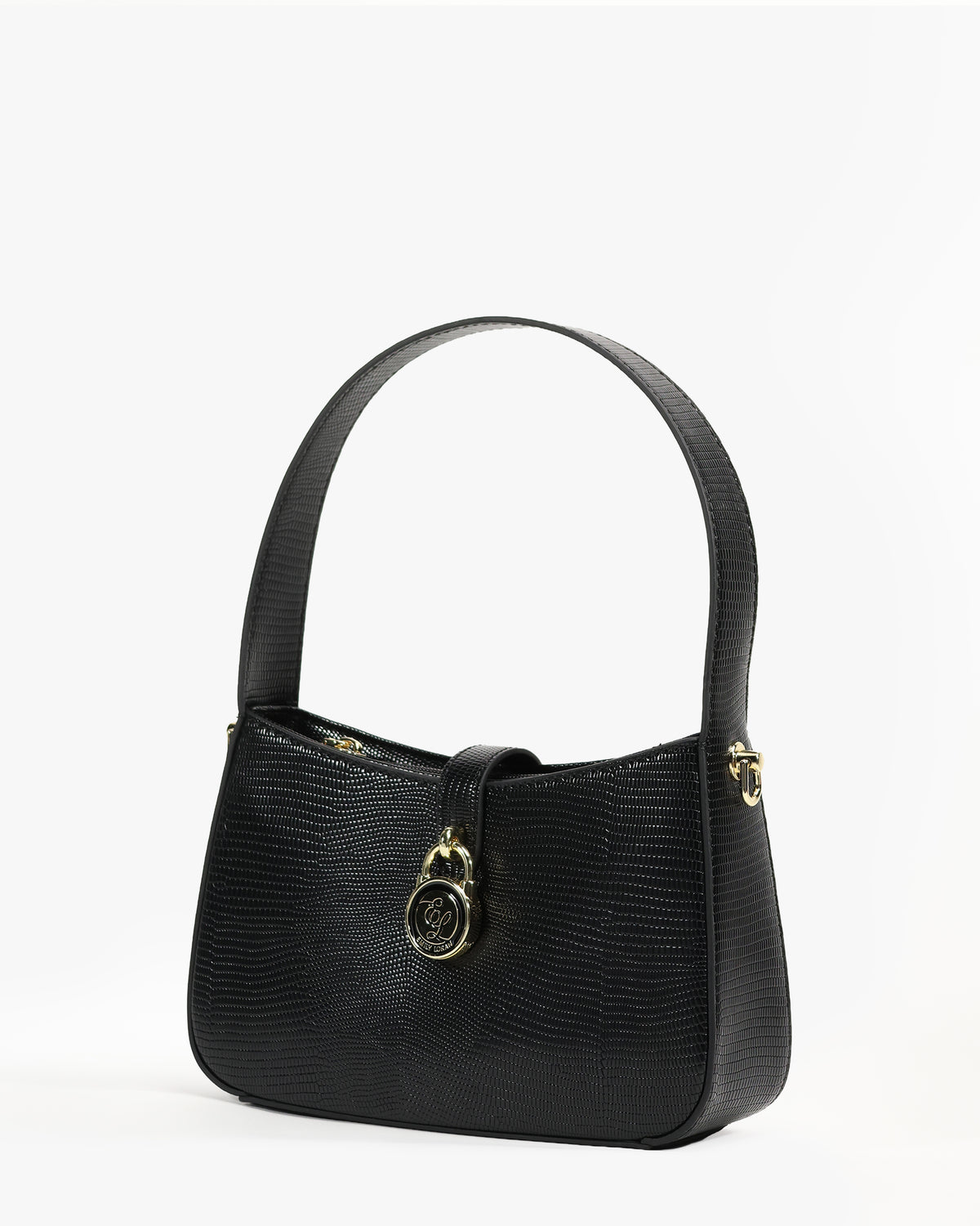 Azura Shoulder Bag — Watercolor Shoulder Bag — Black colorway, catalogue image 2