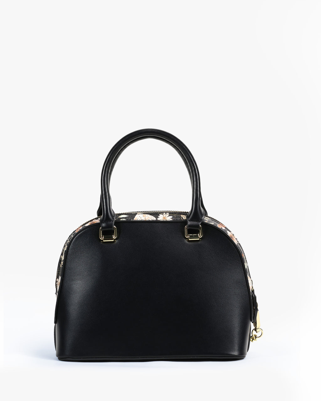 Mireya Dome Satchel — Floral Dome Satchel — Black colorway, catalogue image 4