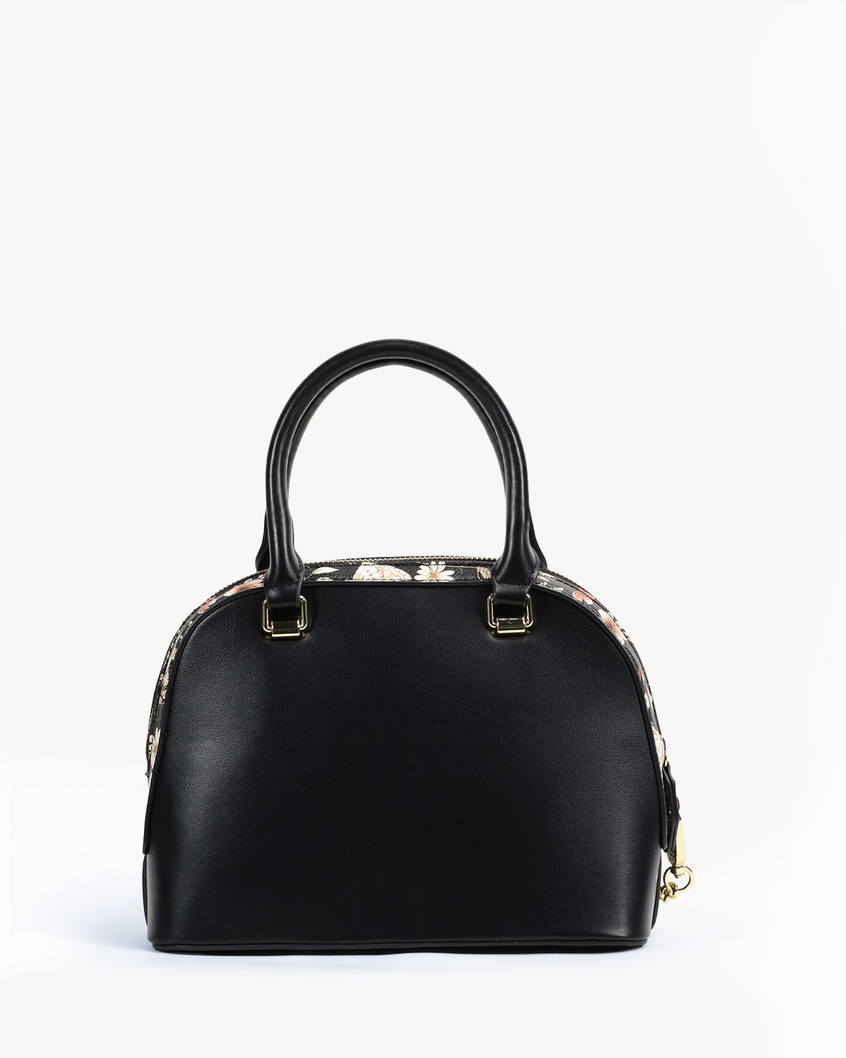 Mireya Dome Satchel — Floral Dome Satchel — Black colorway, catalogue image 4