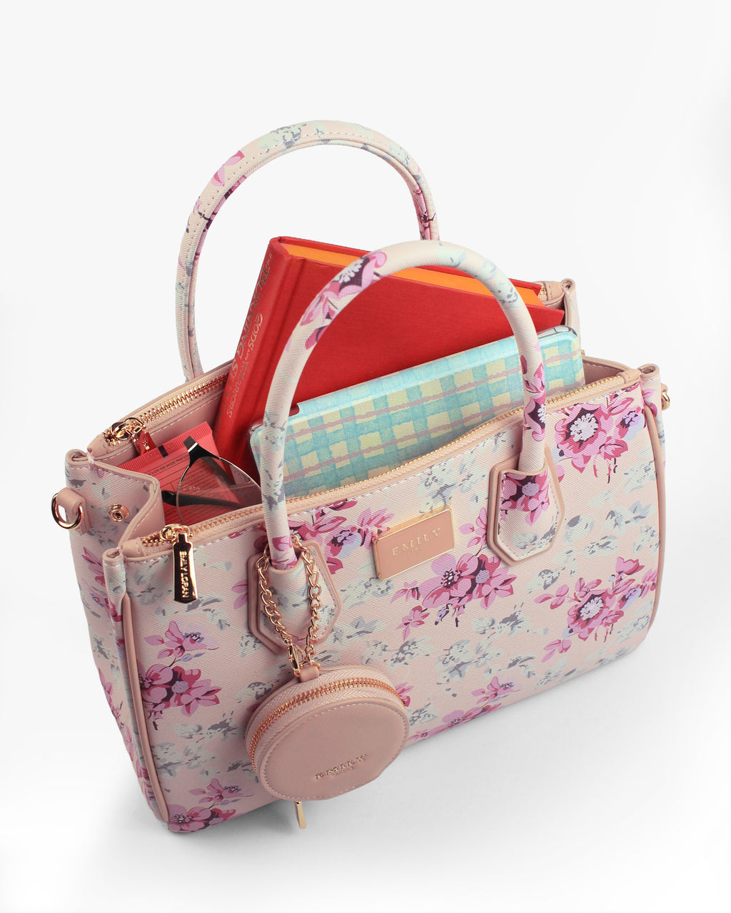 Hana Tote — Cherry Blossom Zip Tote — Pink colorway, catalogue image 5