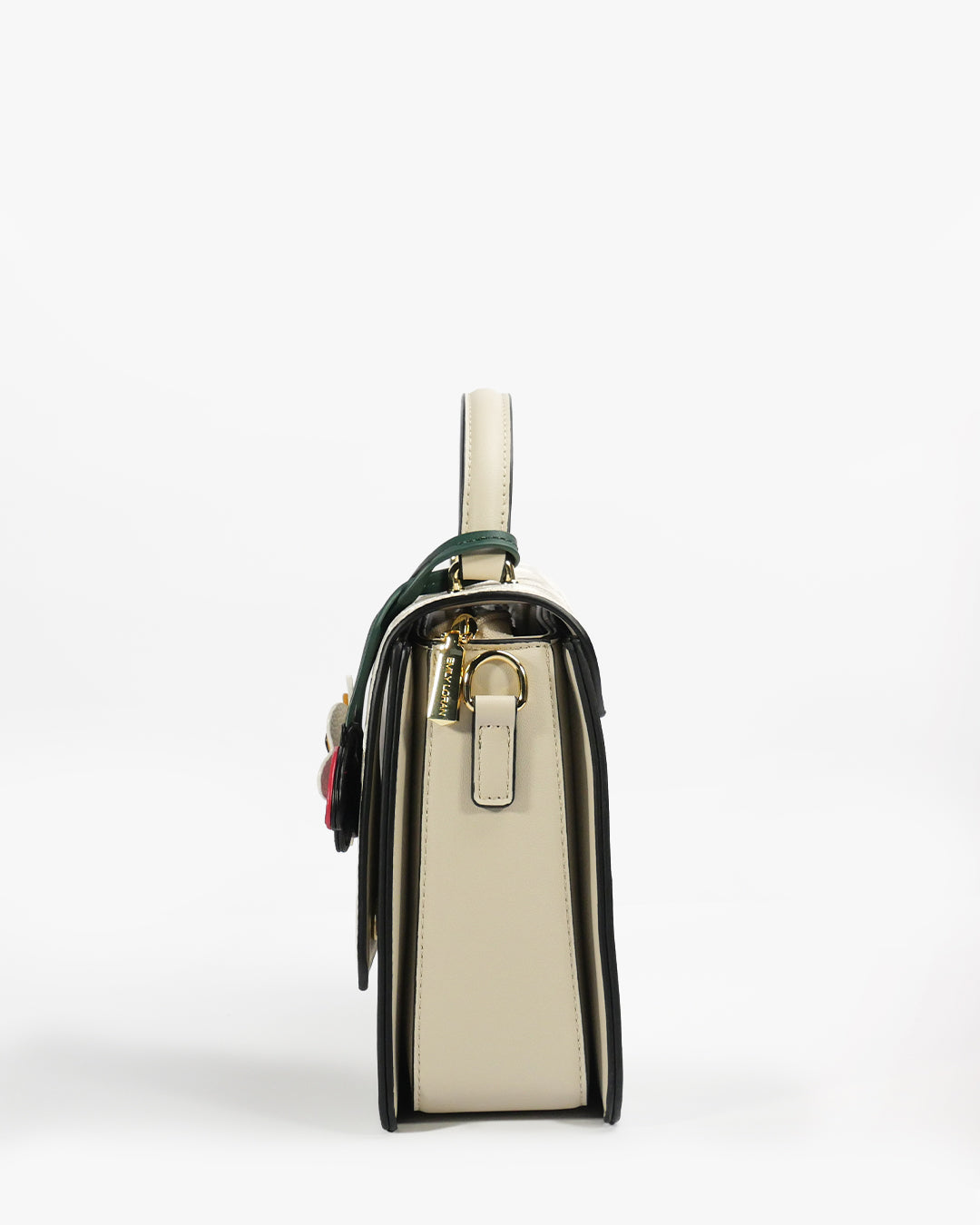 Mirabel Satchel — Flap Satchel — Beige colorway, catalogue image 3