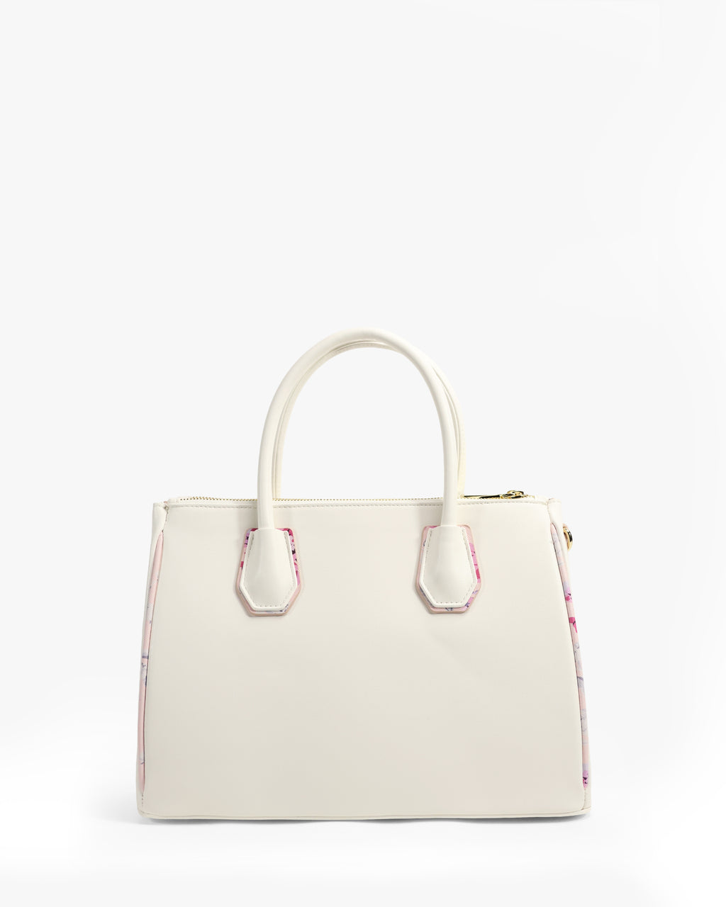 Hana Tote — Cherry Blossom Zip Tote — White colorway, catalogue image 4