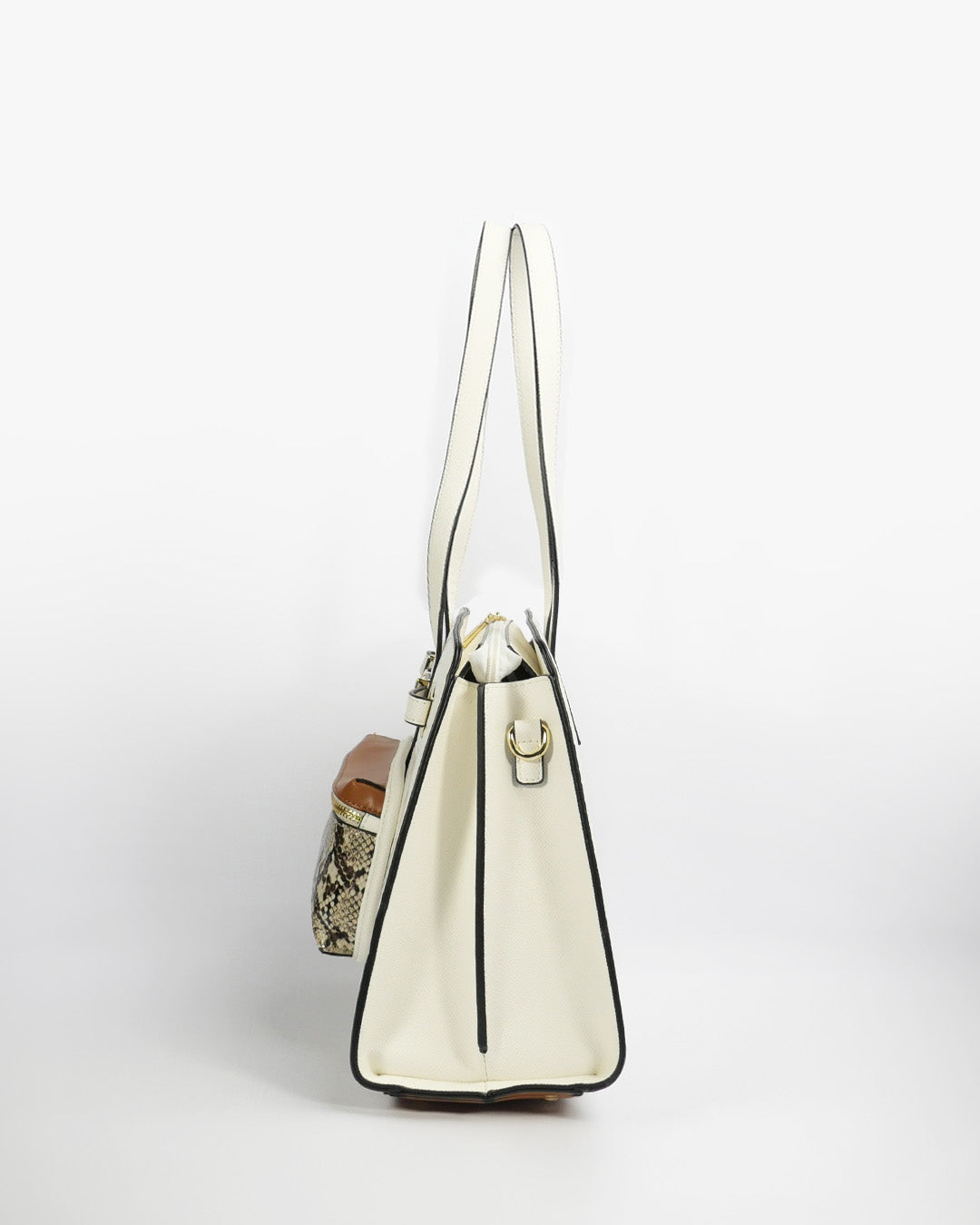 Bianca Trapeze Tote — Tote — White colorway, catalogue image 3