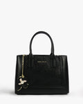 Rosette Tote — Structured Square Tote — Black colorway, catalogue image 1