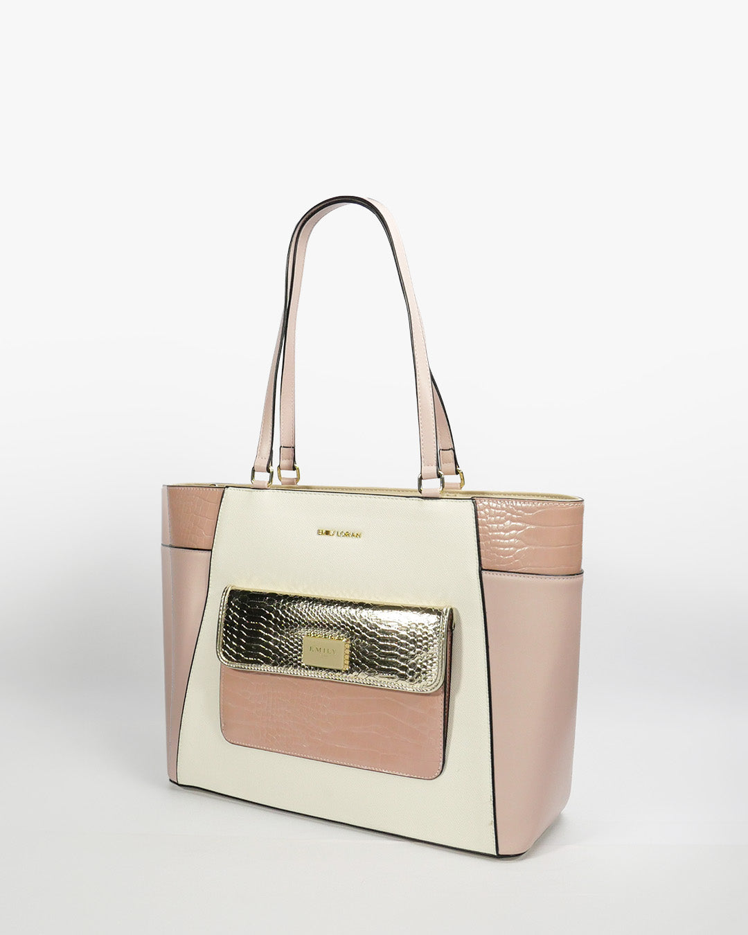 Ravenna Tote — Structured Shoulder Tote — Pink colorway, catalogue image 2