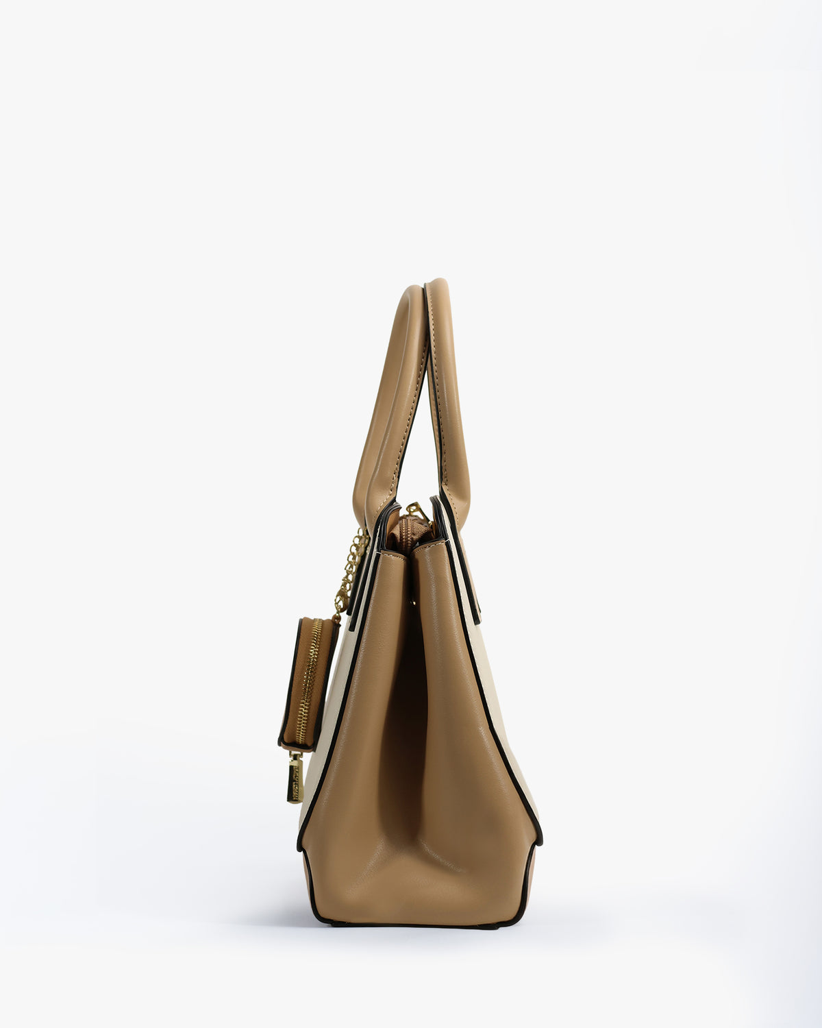 Carmela Satchel — Two-Tone Satchel — Beige colorway, catalogue image 3