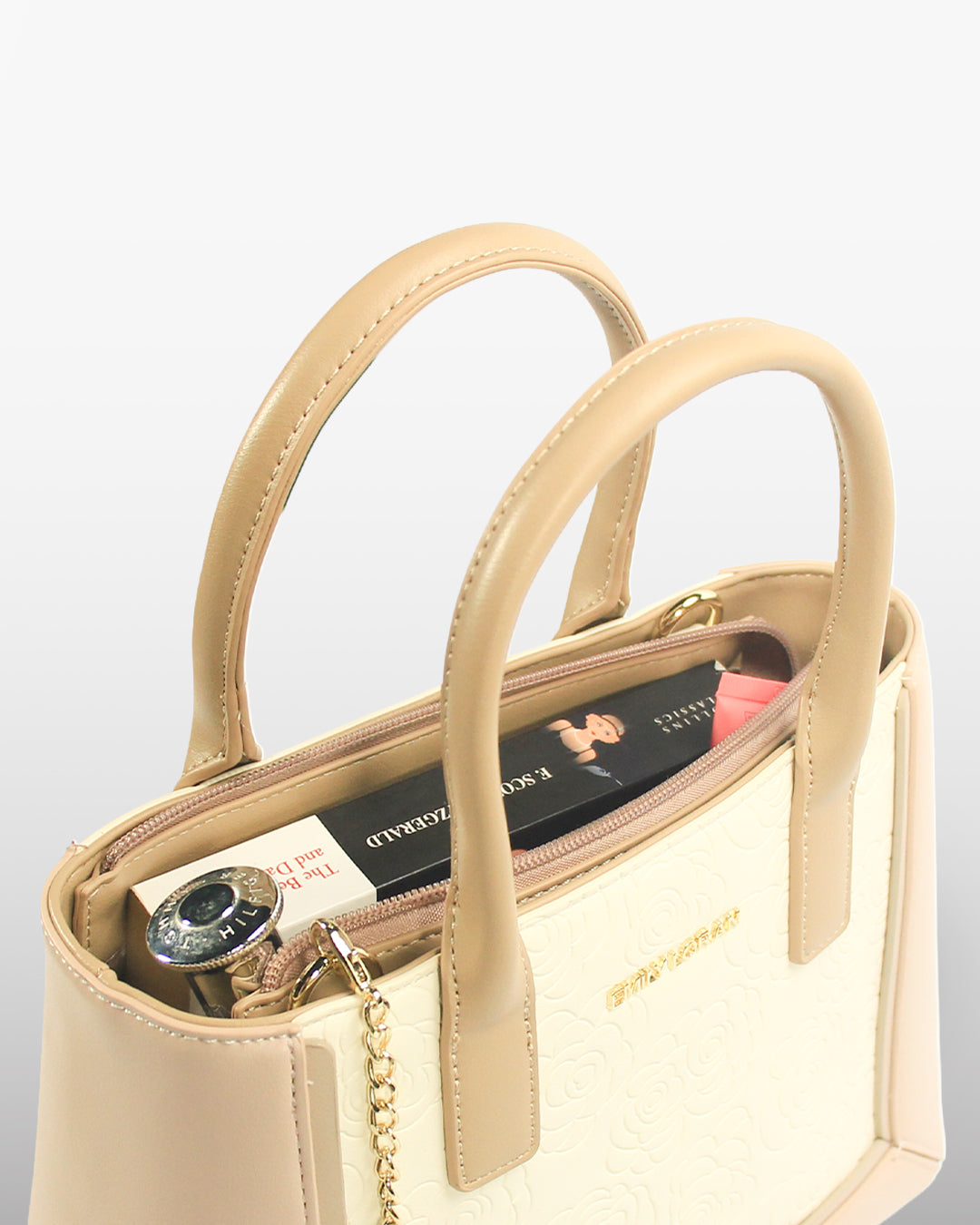 Rosette Tote — Structured Square Tote — Yellow colorway, catalogue image 5