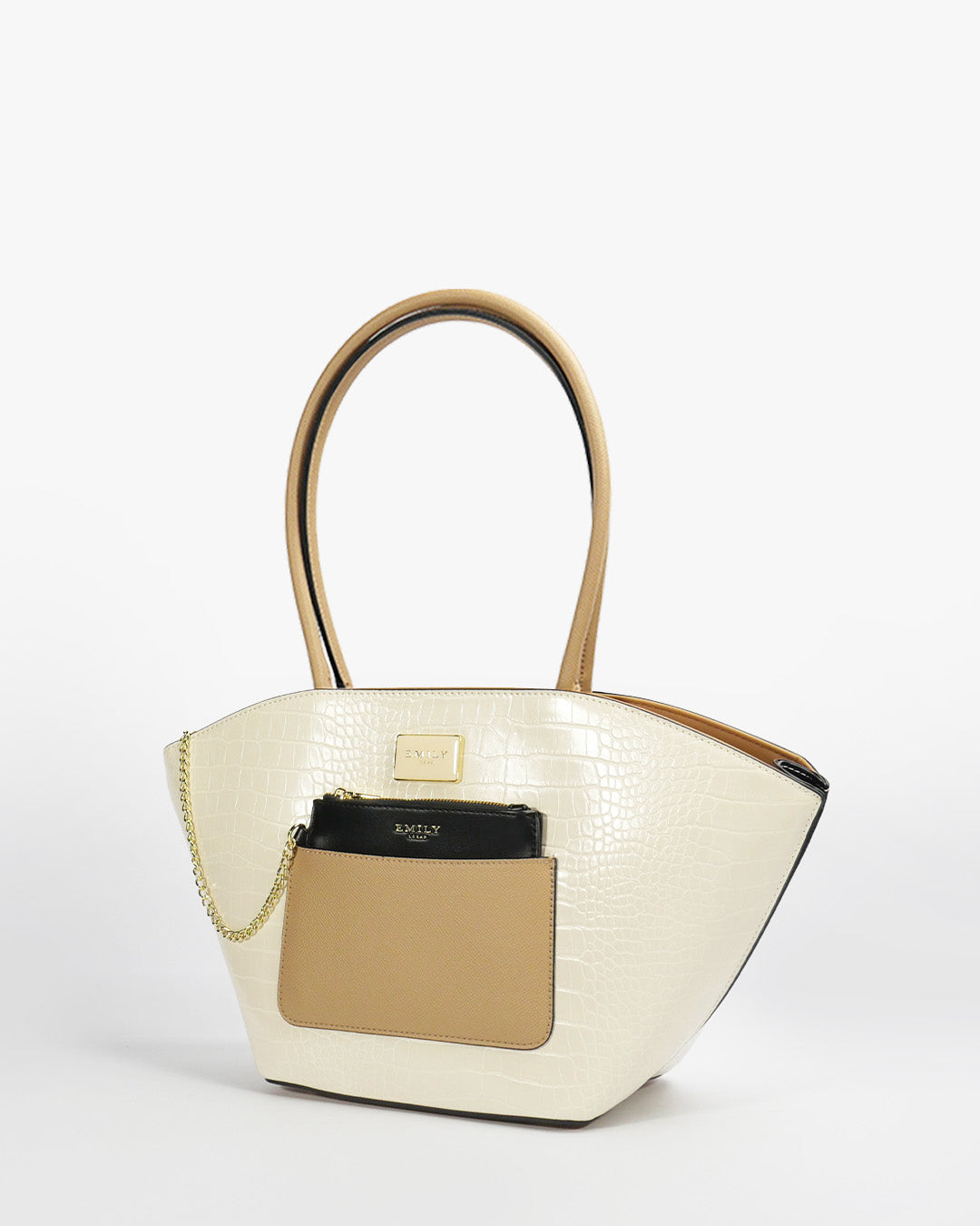 Aurelie Fan Tote — Fan Tote — White colorway, catalogue image 2