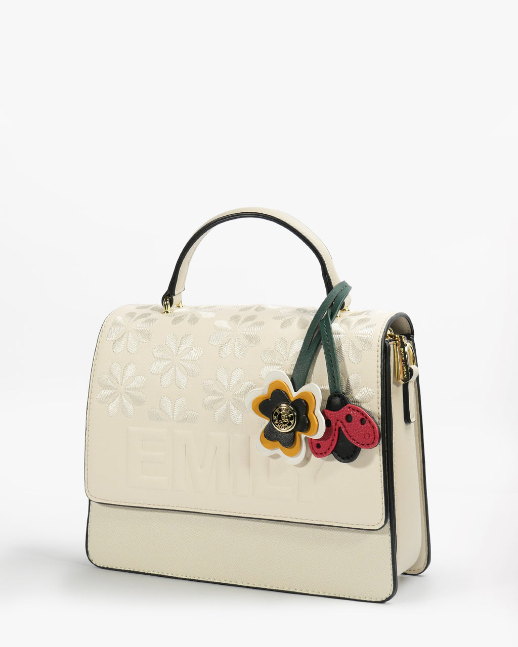 Mirabel Satchel — Flap Satchel — Beige colorway, catalogue image 2