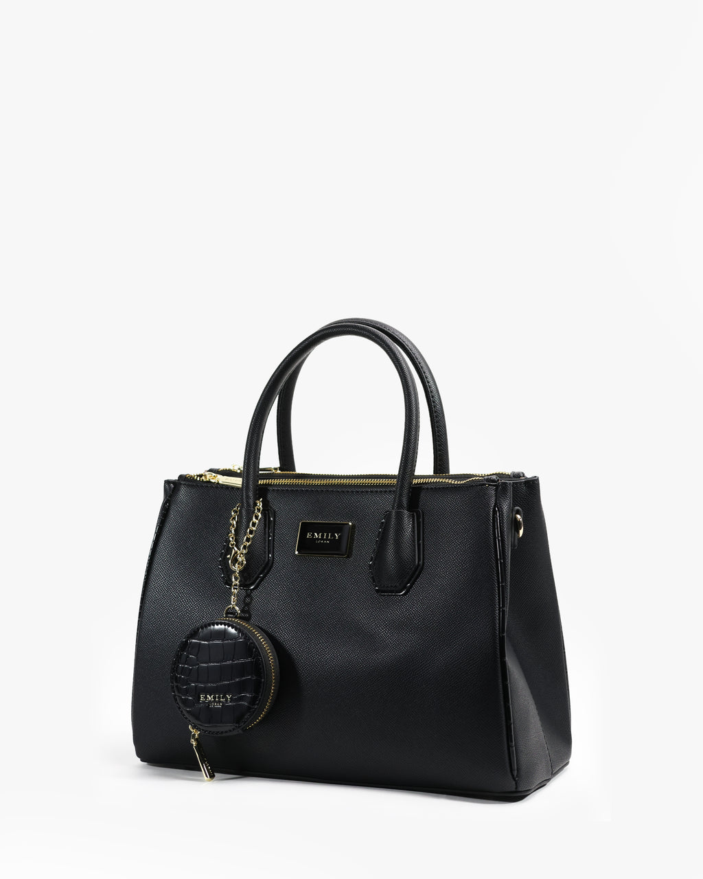 Hana Tote — Cherry Blossom Zip Tote — Black colorway, catalogue image 2