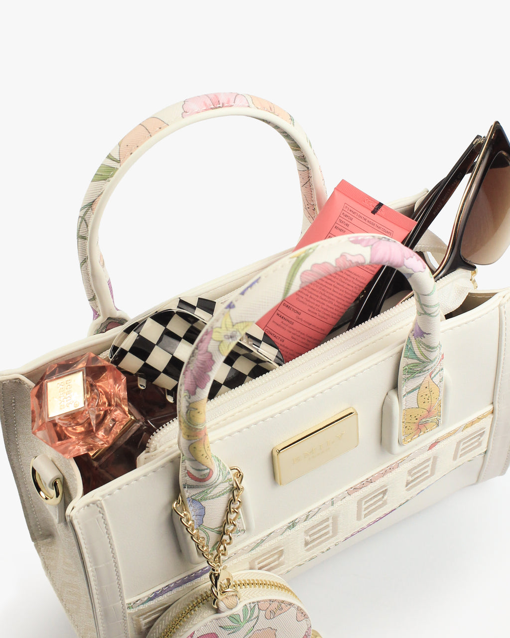 Lilia Mini Tote — Mini Structured Tote — White colorway, catalogue image 5