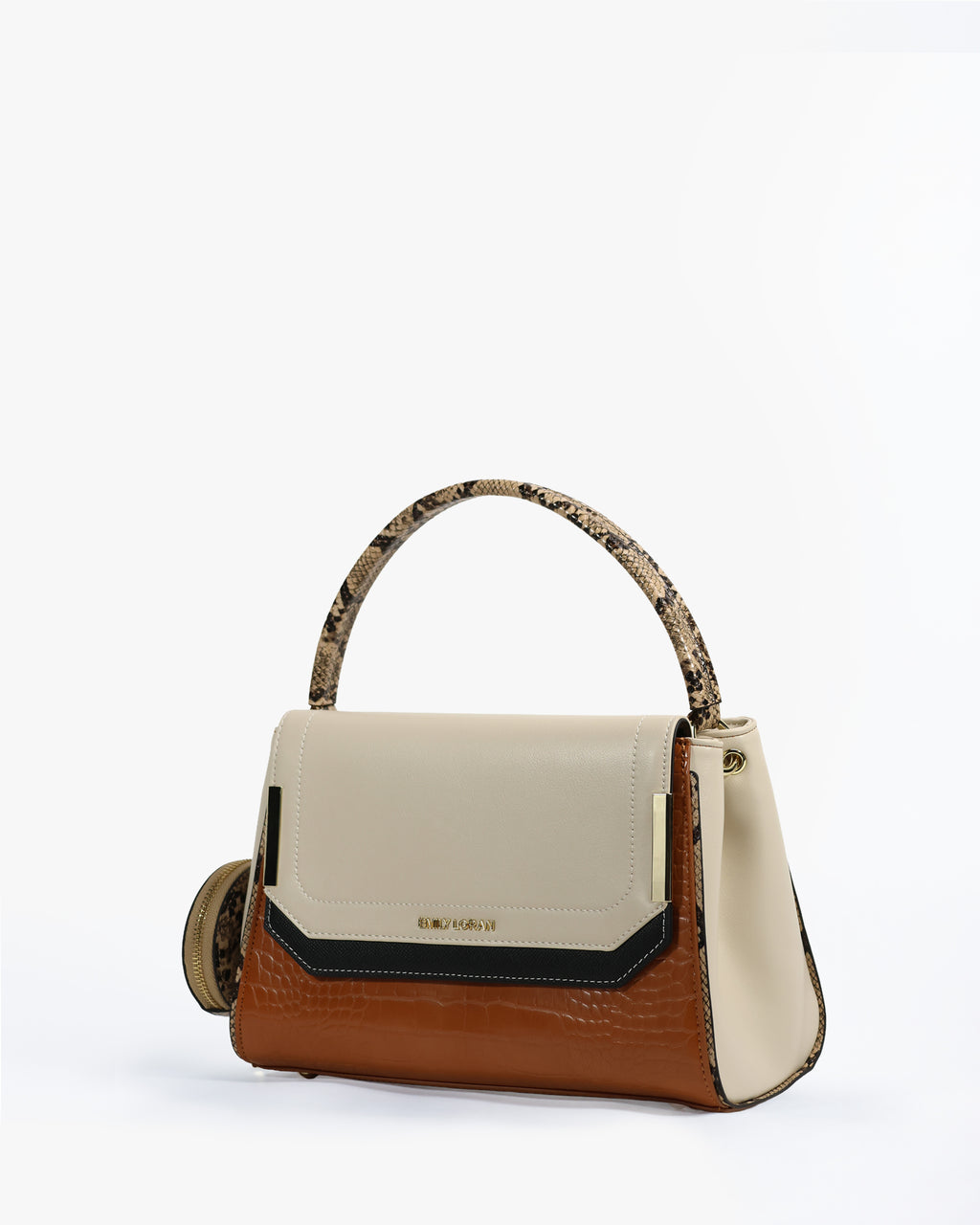 Sabrine Shoulder Bag — Flap Shoulder Bag — Beige colorway, catalogue image 2
