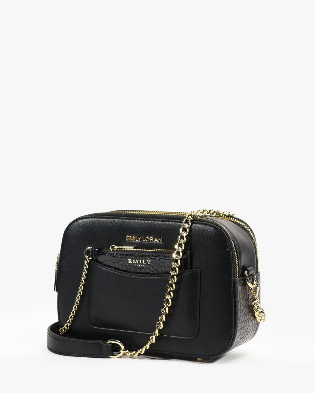 Selene Crossbody — Chain Crossbody — Black colorway, catalogue image 2