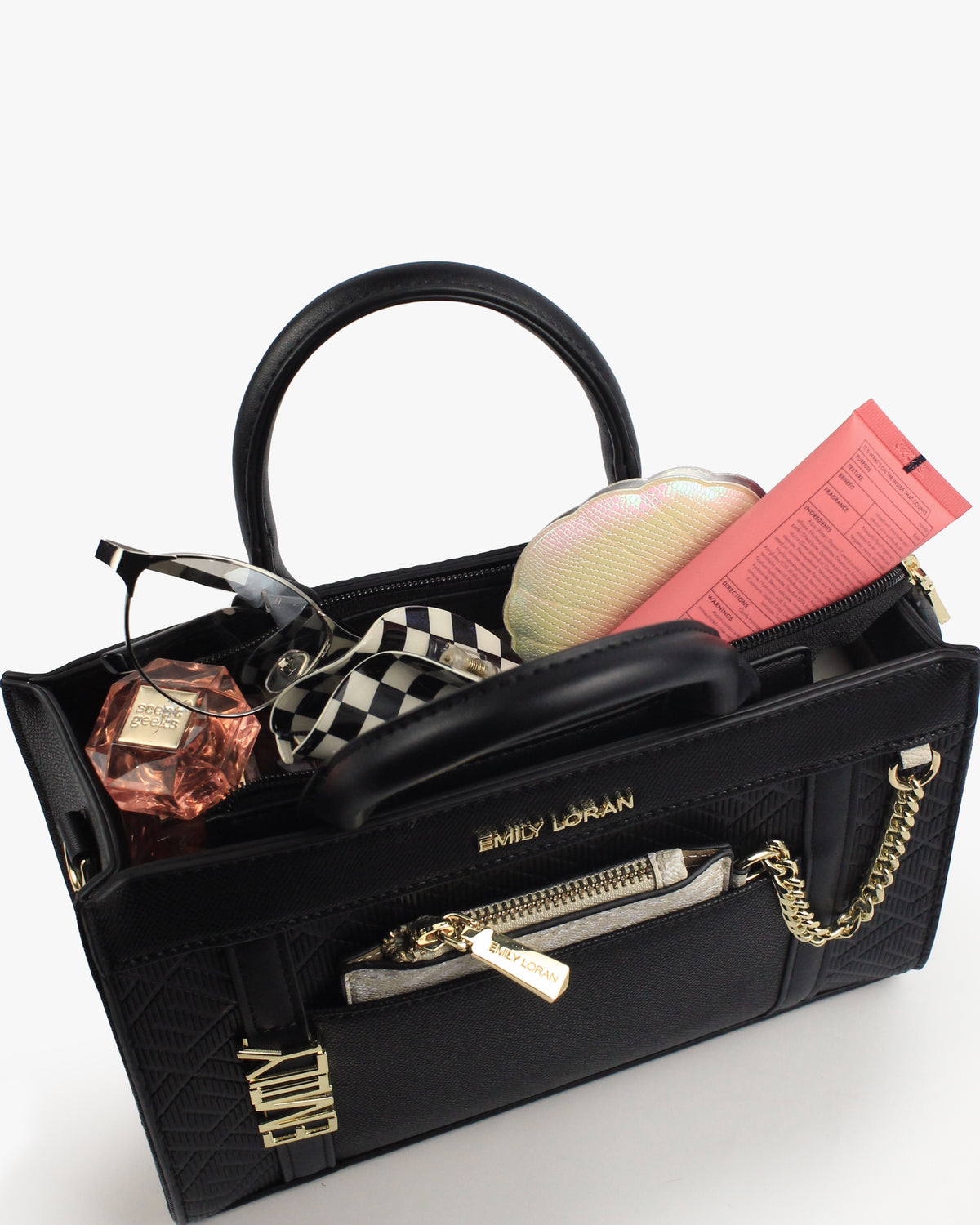 Vera Tote — Quilted Shopper Tote — Black colorway, catalogue image 5