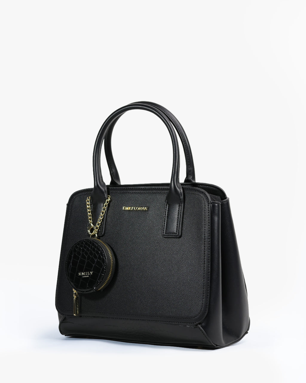 Carmela Satchel — Two-Tone Satchel — Black colorway, catalogue image 2
