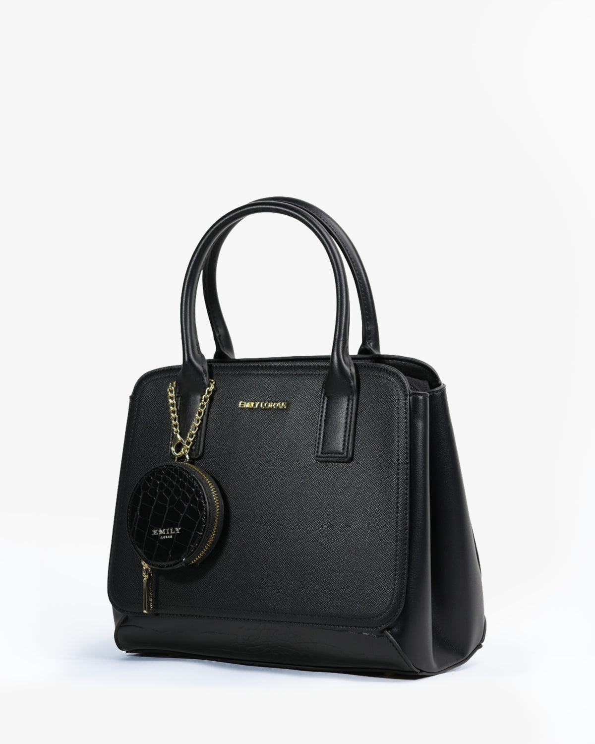 Carmela Satchel — Two-Tone Satchel — Black colorway, catalogue image 2