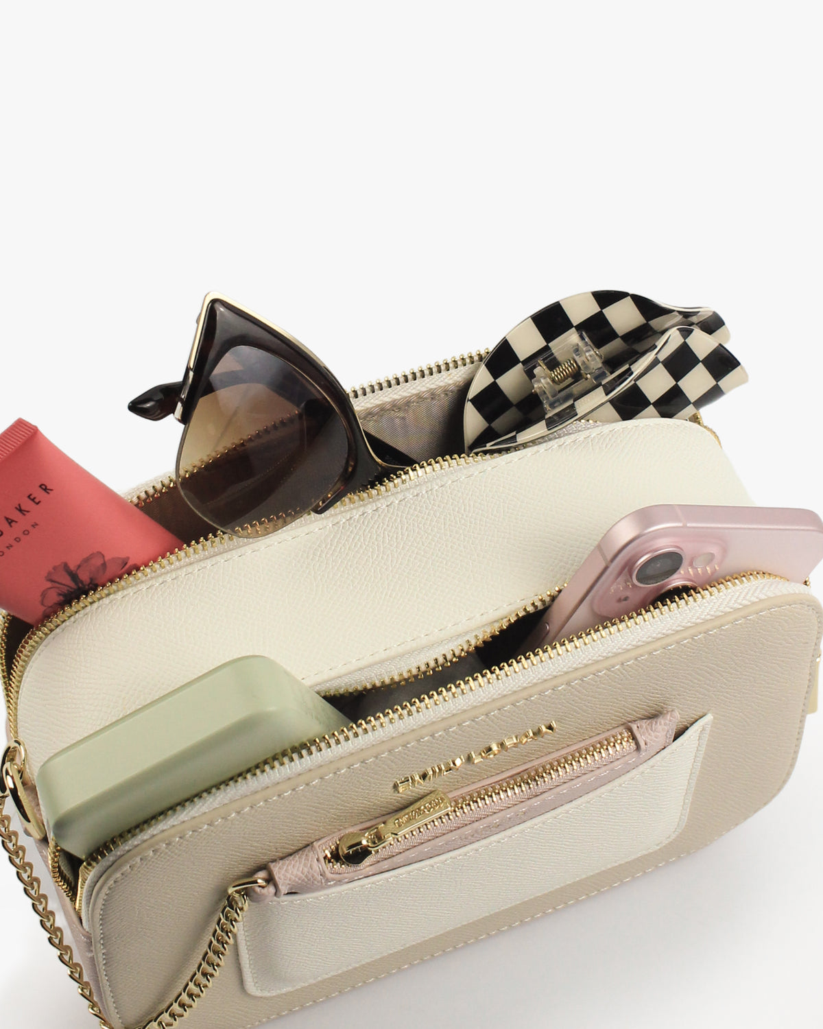 Selene Crossbody — Chain Crossbody — Beige colorway, catalogue image 5