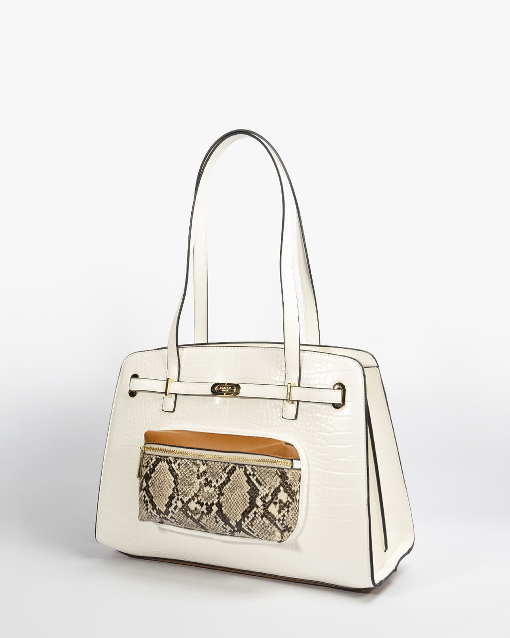 Bianca Trapeze Tote — Tote — White colorway, catalogue image 2