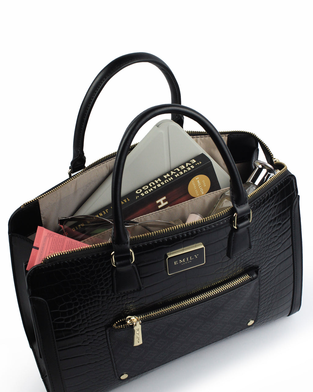 Dahlia Satchel — Structured Satchel — Black colorway, catalogue image 5