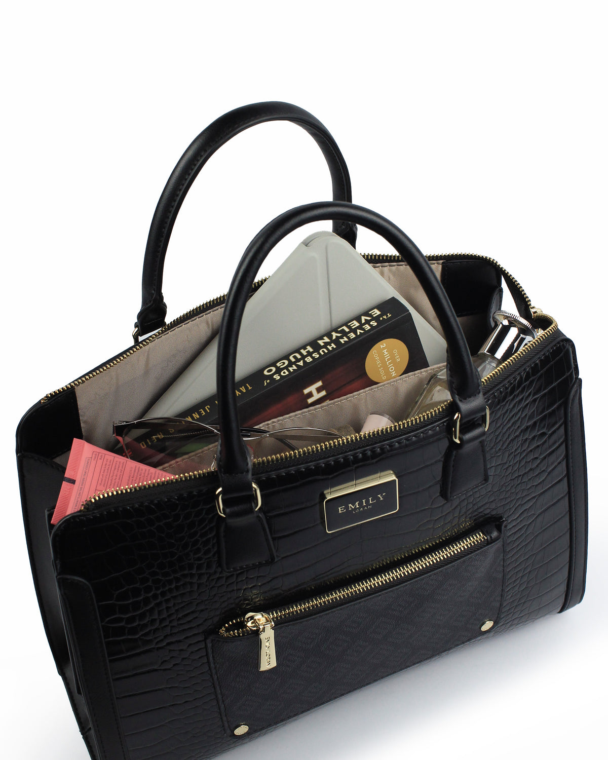 Dahlia Satchel — Structured Satchel — Black colorway, catalogue image 5