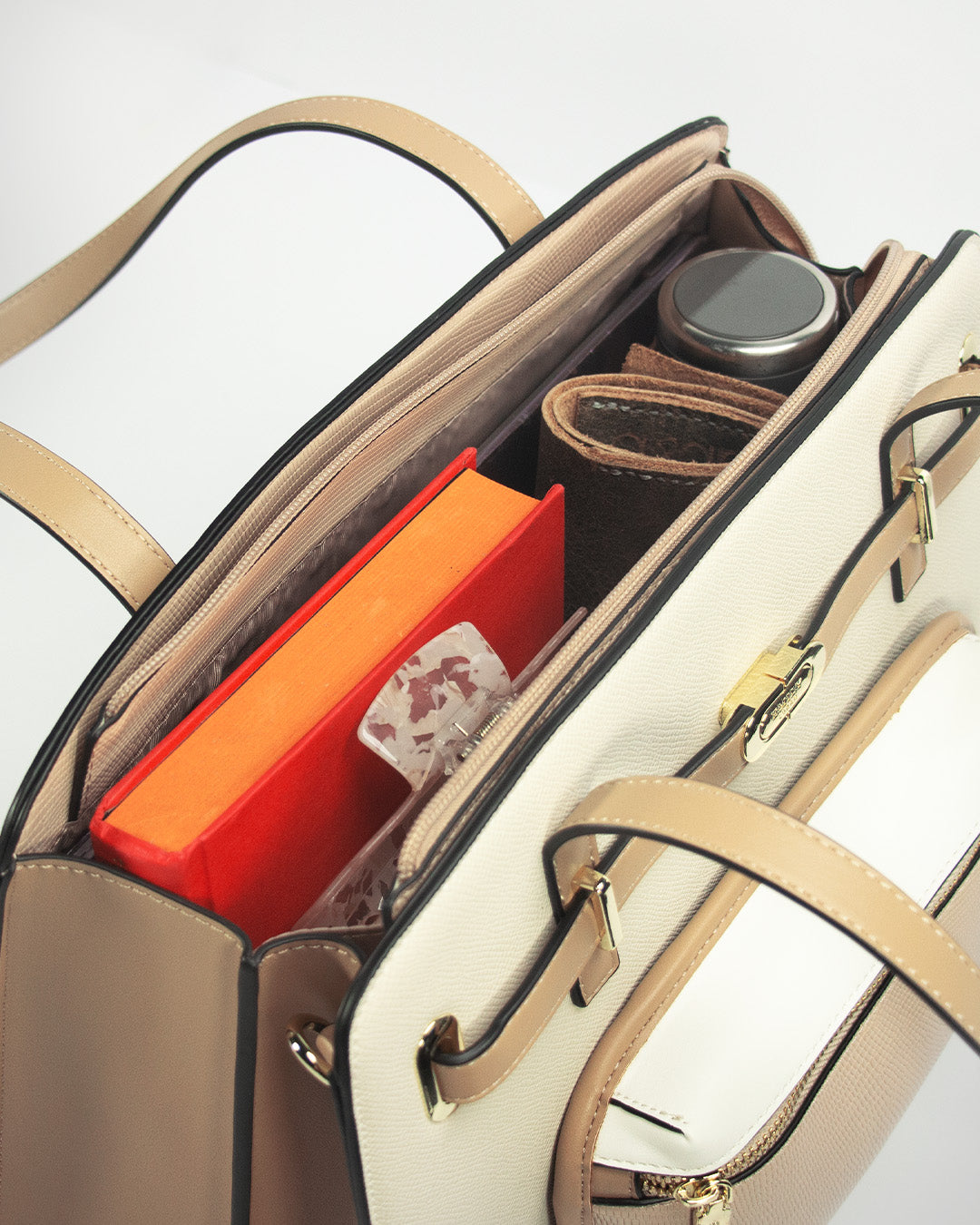 Bianca Trapeze Tote — Tote — Beige colorway, catalogue image 5