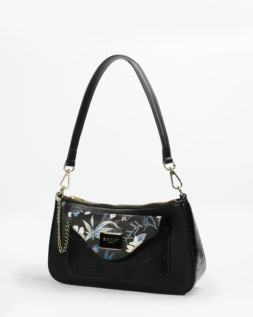 Rosalind Baguette — Shoulder Bag — Black colorway, catalogue image 2