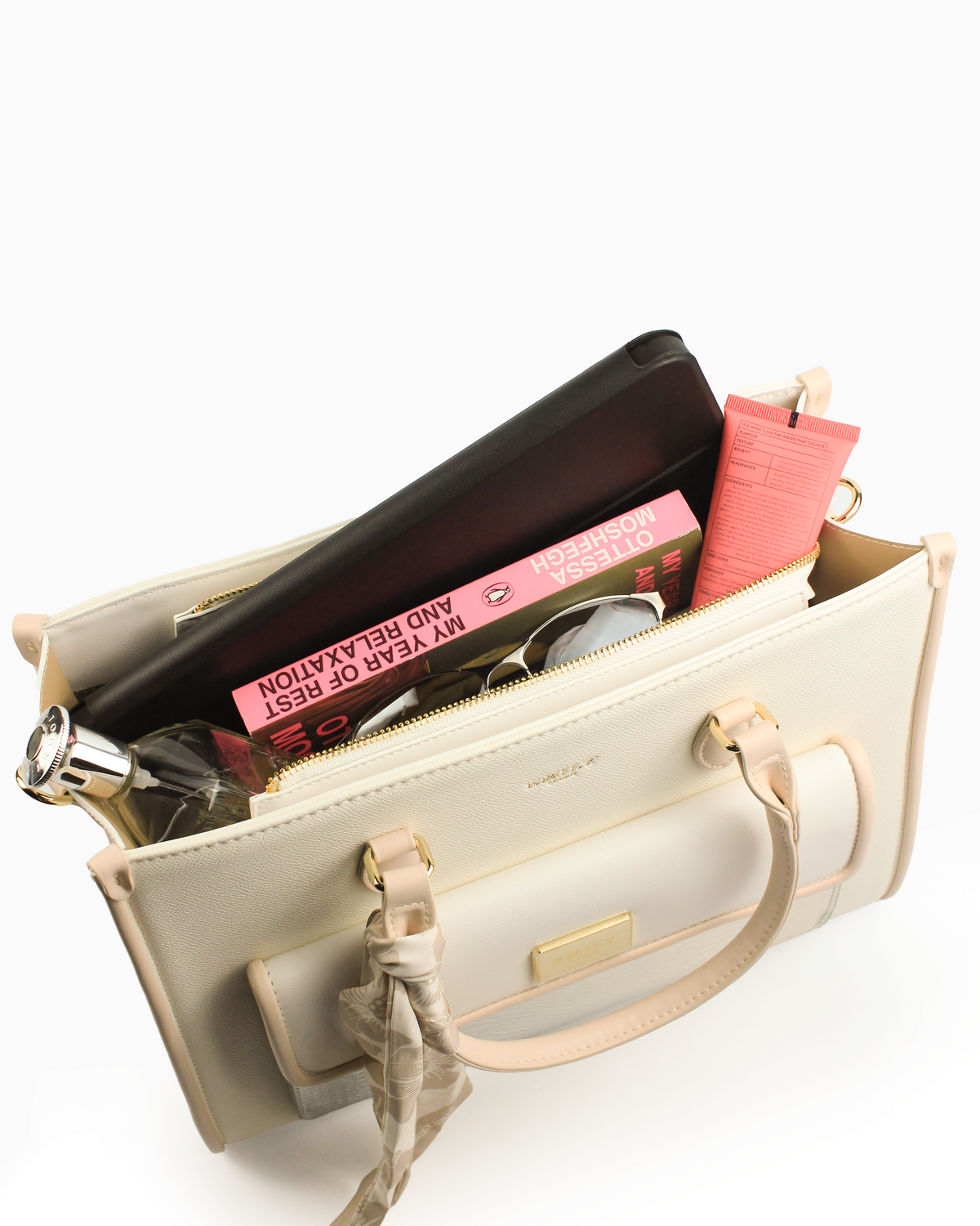 Elowen Shopper — Large Shopper Tote — White colorway, catalogue image 5
